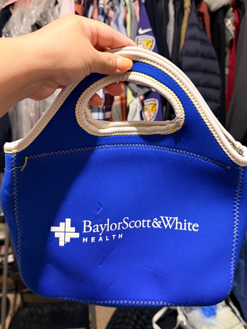 BaylorScott&White Blue Neoprene Tote